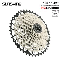 SUNSHINE Ultralight Bicycle Cassette Carbon Steel Material 9/10/11/12/13 Speed HG Structure Freewheel for Mountain Bike
