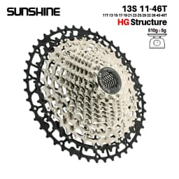 SUNSHINE Ultralight Bicycle Cassette Carbon Steel Material 9/10/11/12/13 Speed HG Structure Freewheel for Mountain Bike