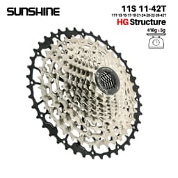 SUNSHINE Ultralight Bicycle Cassette Carbon Steel Material 9/10/11/12/13 Speed HG Structure Freewheel for Mountain Bike
