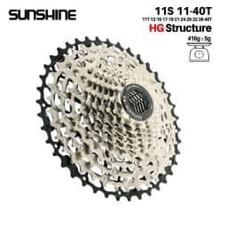 SUNSHINE Ultralight Bicycle Cassette Carbon Steel Material 9/10/11/12/13 Speed HG Structure Freewheel for Mountain Bike