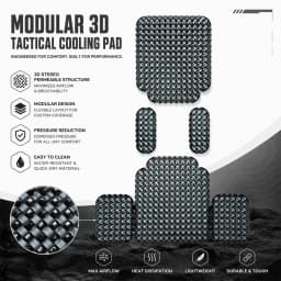Tactical Vest Universal Cooling Plate 3D Mesh Cooling Panel Airflow Sweatproof Backpack Liner Insert for Summer Hiking Camping