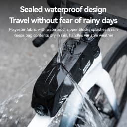 ROCKBROS Bicycle Top Tube Bag Lightweight Waterproof 0.9L Capacity Bag Item Storage Tools Bag Bike Frame Bag Bike Accessories