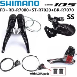 SHIMANO 105 R7020 Ultegra R8020 Groupset R7070 R8070 Hydraulic Disc Brake For Road Bike Shifter Brake Front Rear Derailleur