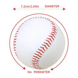 12 Pcs Nine Inches Baseball Softball Hardball Training Balls Handmade Baseballs Hard&Soft Baseball Outdoor Practice Team Game