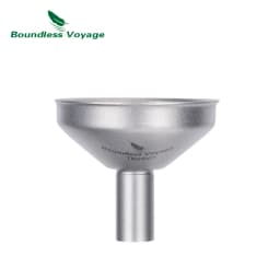 Boundless Voyage 250ml Titanium Hip Flask Ultralight Camping Flask Bottle for Whiskey Vodka Wine Outdoor Travel Equipment