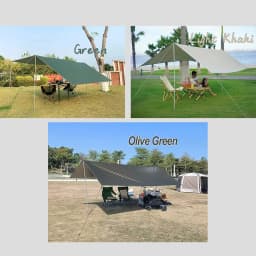 5x3m 4x3m Tarp With Support Pole Rope Peg Waterproof Awning Tent Shade Garden Sunshade Outdoor Camping Sun Shelter Beach Hammock