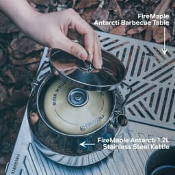 Fire Maple 1.2L Antarcti Stainless Steel Kettle Backpacking Camping Bushcraft Durable Teapot S304 for Outdoor Hiking