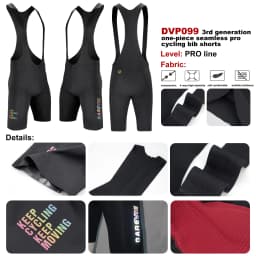 DAREVIE Cycling Bib Shorts Men Seamless 3.0 PRO Level Men's Cycling Bib Shorts 6H Bretelelle Men's Cycling Shorts Compression