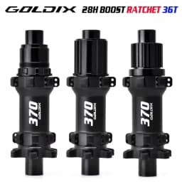 GOLDIX M370 Bicycle Hub 6-Bolt Disc Brake 28Hole Straight Pull Spoke Sealed Bearing 36T Ratchet HG/XD/MS Hub Type Standard/BOOST