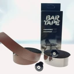 Retro Bicycle Saddle MTB Bike Saddle 155mm with Bike Bar Tape Road Bike Bicycle Brown Color / Steel Saddle Rails Bicycle Cycling