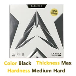 Original LOKI ARTHUR Europe/Asia China Table Tennis Rubber Sticky Offensive Ping Pong Rubber with Hard Cake Sponge