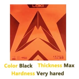 Original LOKI ARTHUR Europe/Asia China Table Tennis Rubber Sticky Offensive Ping Pong Rubber with Hard Cake Sponge