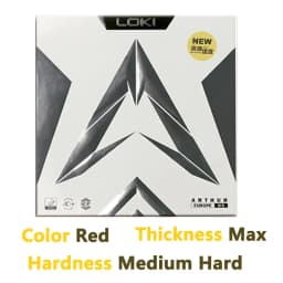 Original LOKI ARTHUR Europe/Asia China Table Tennis Rubber Sticky Offensive Ping Pong Rubber with Hard Cake Sponge
