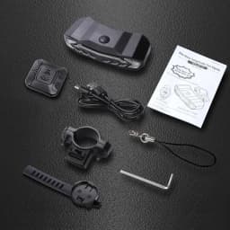 Extractme Bicycle Rear Light Alarm Waterproof Rechargeable Scooter Bike Turn Signal Warning Lamp Auto Brake Light