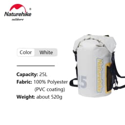 Naturehike Waterproof Bag Ultralight Dry & Wet Seperation Shoulder Bag Outdoor Swimming Streaming 10L 15L 25L