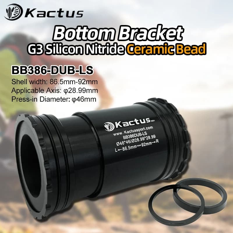 KACTUS BB386 Bottom Bracket DUB 29mm Ceramic Bearing BB MTB Press Fit 46mm Central Movement Fit for SRAM DUB Crankset Bike Parts