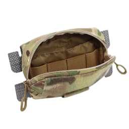 VULPO Tactical Vest Plate Carrier MOLLE Adapt Admin Panel Pouch Chest Expansion Sub Bag Utility Map Pouch Hunting Airsoft Vest