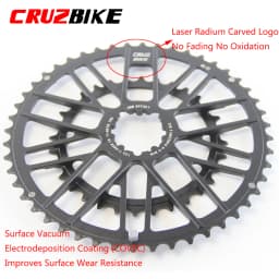CRUZbike Road Bike 46-30/48-32T Chain Wheel Double Chainring Bicycle Crown For 9/10/11/12 Speed Crankset