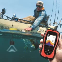 LUCKY FF1108-1CT Portable Wired Sonar Fish Finder 100M Depth Echo Sounder 2.4 Inch TFT Color LCD Fish Finder for Fishing
