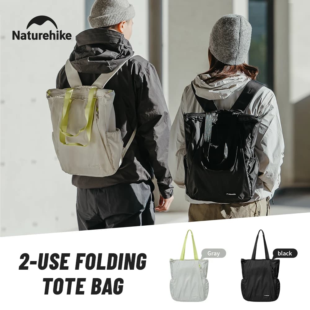 Naturehike 2025 New Two Style Backpack Folding Portable Travel 18L Woman Bags Ultralight Waterproof Hiking Camping Man Backpacks