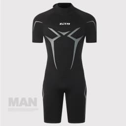 3mm Wetsuits for Men Women Neoprene Diving Suits Back Zipper Short Sleeve Swimsuits for Diving Snorkel Surfing Swimming Wet Suit