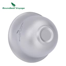 Boundless Voyage Double-Walled Titanium Teacup Chinese Traditional Tea Bowl 100ml Kung Fu Gaiwan Anti-Scalding Tea Set Ti3143D