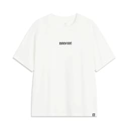 Li-Ning Men's BADFIVE T-shirt 100%Cotton Loose Fit Comfortable LiNing Casual Short Sleeve Basketball Culture Tee Tops AHSV027
