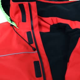 Men's Nautical Sailing Jacket Warm Windproof Waterproof Breathable With Windproof Hood With Reflective Stripes On Front