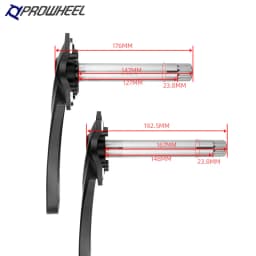 Proweel Snow Bike Cranks 176mm 192mm Axle 104BCD 32T/34T/36T/38T 40T/42T Sprocket with Bushing Crankset Beach Fat Bike Discs