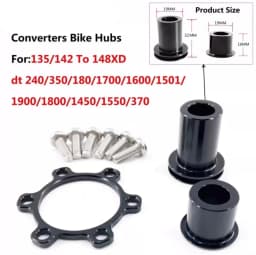 Hub Adapter Conversion Kit For DT SWISS, 350, 370, 180, 240, 1900, 1501, 1700, 12mm x 142 a 148x15mm, 100 a 110