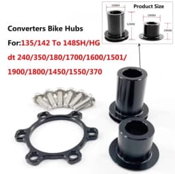 Hub Adapter Conversion Kit For DT SWISS, 350, 370, 180, 240, 1900, 1501, 1700, 12mm x 142 a 148x15mm, 100 a 110