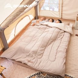 BISINNA 2 Person Camping Sleeping Bag Portable Detachable Sleeping Bag for Travel Outdoor Hiking