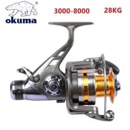 OKUMA Metal Wire Cup Fishing Reel 20KG9+1BB Front and Rear Brakes for Long-distance Sea Fishing Vessel 3000-6000