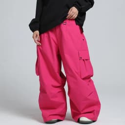 2025 GSOU SNOW New Winter Outdoor Loose Waist Ski Pants For Women Men Waterproof And Warm Professional Snowboard Ski Pants