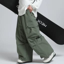 2025 GSOU SNOW New Winter Outdoor Loose Waist Ski Pants For Women Men Waterproof And Warm Professional Snowboard Ski Pants