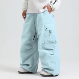 2025 GSOU SNOW New Winter Outdoor Loose Waist Ski Pants For Women Men Waterproof And Warm Professional Snowboard Ski Pants