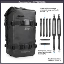 Rhinowalk Motorcycle Tail Bag 8L/15L/30L 100% Waterproof Motor Side Seat Tank Bag Saddle Pannier Bag Motorbike Backpack Suitcase