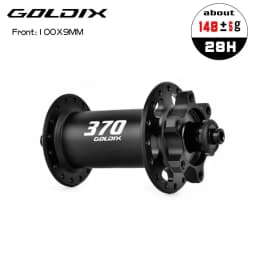GOLDIX GDX370 28H Bicycle Hub Sealed Bearing 6-bolt Disc Brake J-Bend 28 Holes Ratchet 36T BOOST MTB Hub for Shimano HG MS SRAM