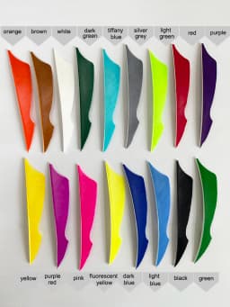 100 Pcs IBOUNFOX 4 Inch Natural Turkey Arrow Feathers Sting Shape Archery Fletches Feather Arrow Feltching Right Wing