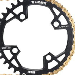 PASS QUEST 94BCD Mountain Bike Disc Positive and Negative Tooth Single Disc Suitable FORGX NX X1 1400 Bicycle Tooth Disc