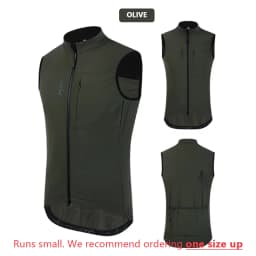 YKYW Waterproof Thermal Vest Men Women Winter Sleeveless Waistcoat Black Gray Olive Cycling Vest Bike Clothing Bicycle Mtb Coat