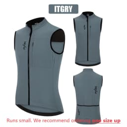 YKYW Waterproof Thermal Vest Men Women Winter Sleeveless Waistcoat Black Gray Olive Cycling Vest Bike Clothing Bicycle Mtb Coat