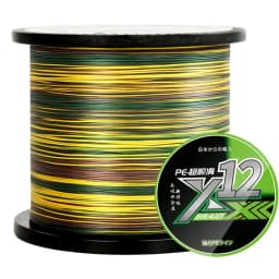 X12 Carp Fishing Line 300M 500M 1000M 12 Strands Braided Japan Multifilament PE Wire Super Strong Durable Smooth Tackle