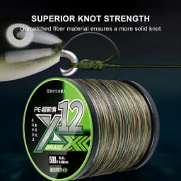 X12 Carp Fishing Line 300M 500M 1000M 12 Strands Braided Japan Multifilament PE Wire Super Strong Durable Smooth Tackle