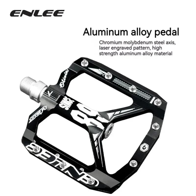 ENLEE Ultralight Bicycle Pedal All CNC MTB DH XC Mountain Bike Pedal L7U Material+DU Bearing Aluminum Pedals Bike Accessories