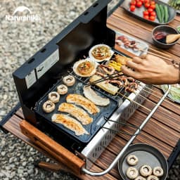 Naturehike Camping Cooking Pan Non Stick Folding Picnic Frying Pan Portable Easy Clean Grill Hiking Bbq Dinner Frying Plate