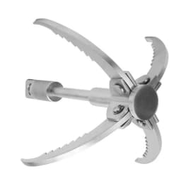 Foldable Survival Grappling Hook 3/4 Claws Climbing Claw Stainless Steel Outdoor Climbing Rescue Grappling Hook Wall Equipment