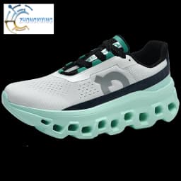 Full Palm Carbon Plate Running Youth Shock-absorbing Outdoor Mountaineering Sneakers Thick Soles Increase Mesh Racing Shoes For