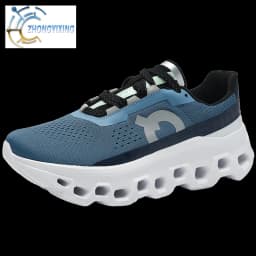 Full Palm Carbon Plate Running Youth Shock-absorbing Outdoor Mountaineering Sneakers Thick Soles Increase Mesh Racing Shoes For