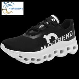 Full Palm Carbon Plate Running Youth Shock-absorbing Outdoor Mountaineering Sneakers Thick Soles Increase Mesh Racing Shoes For